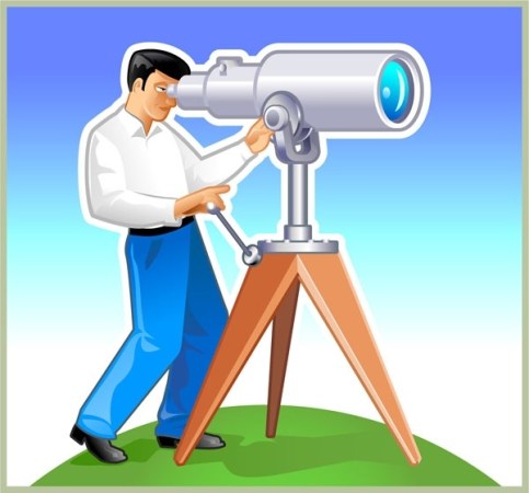 man_with_telescope_vector_155640