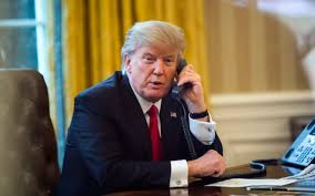 trump on phone